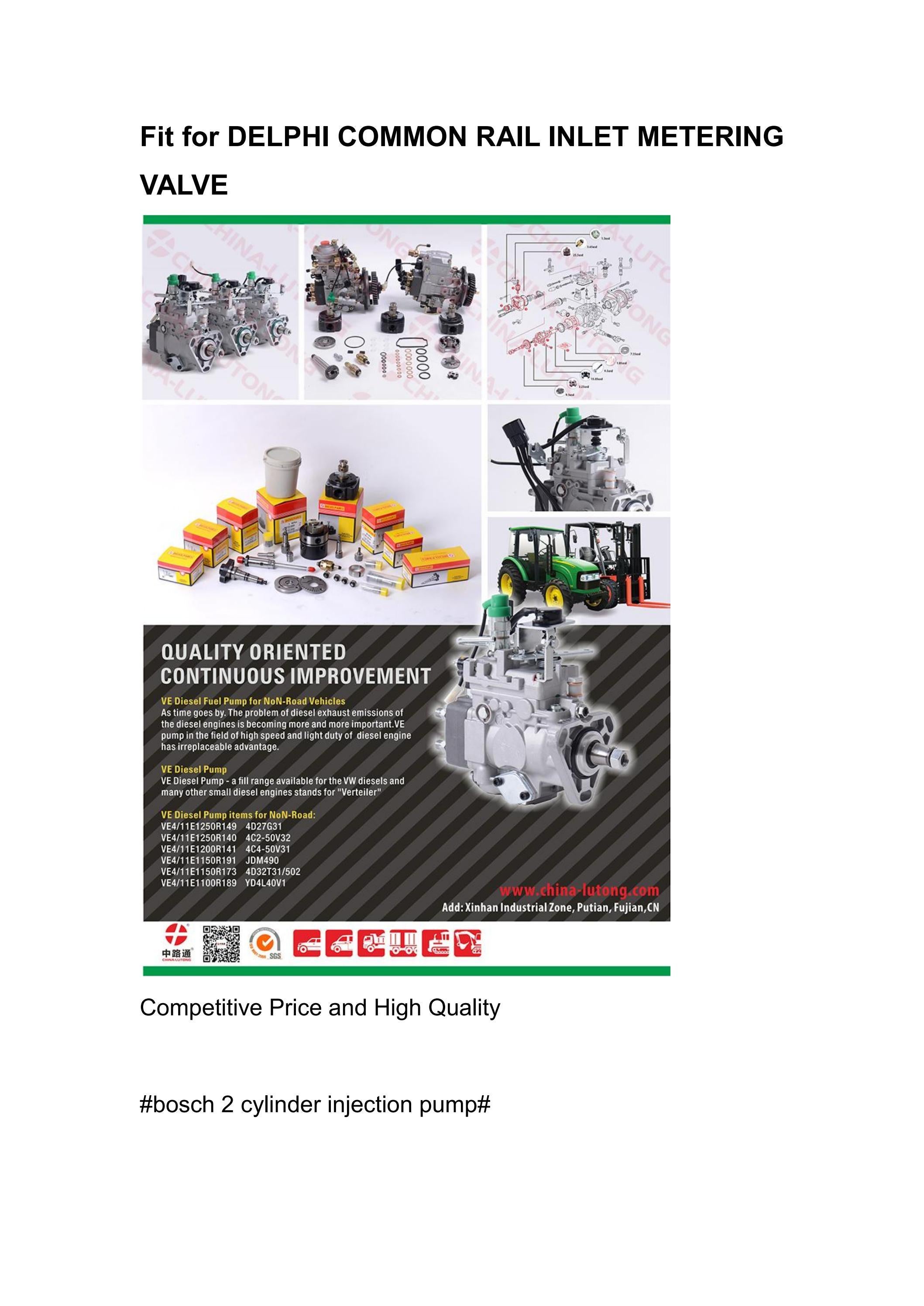Fit for DELPHI COMMON RAIL INLET METERING VALVE by ChrisLutong Issuu