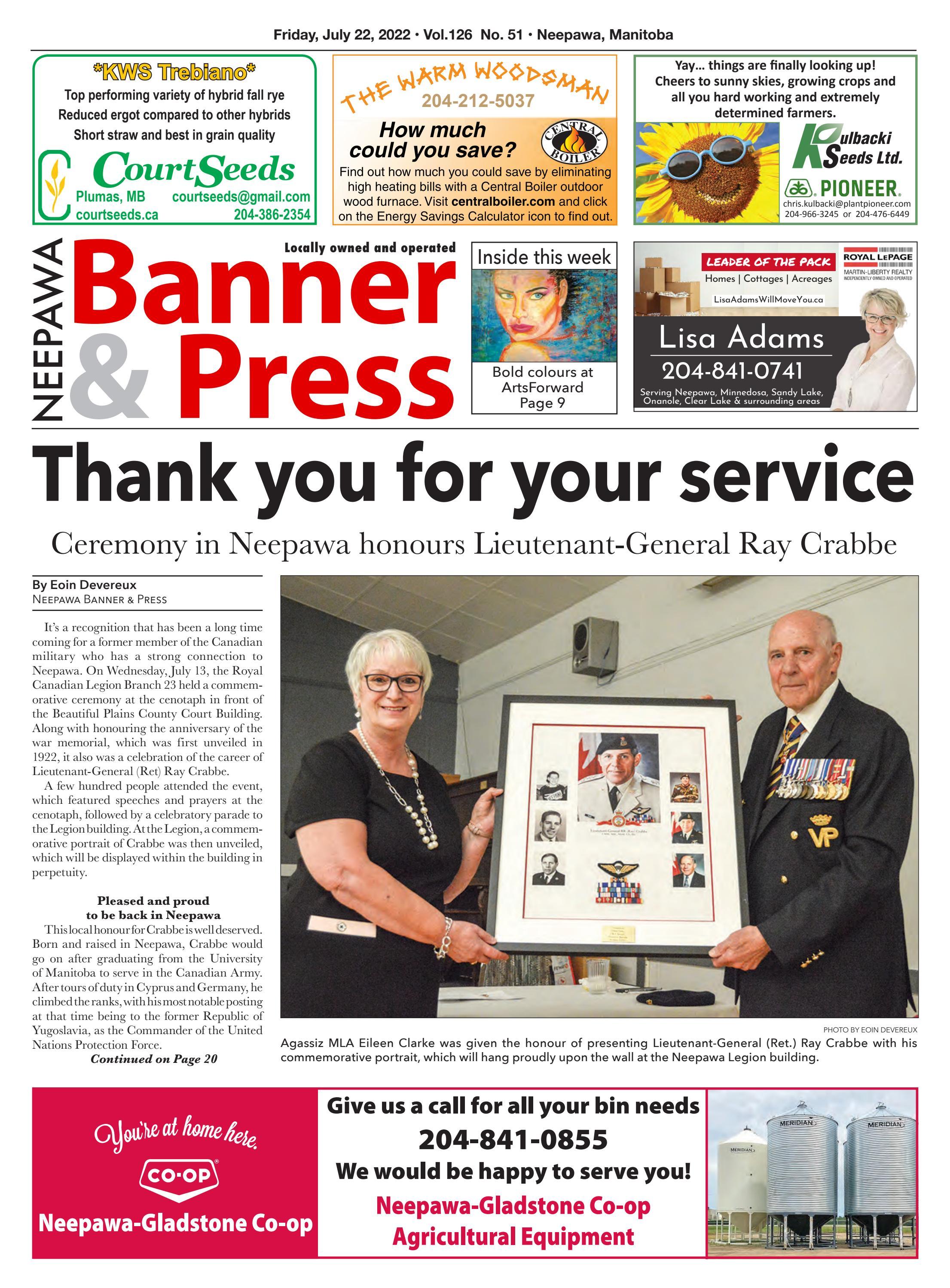 Friday, July 22, 2022 Neepawa Banner & Press by Neepawa Banner&Press Issuu