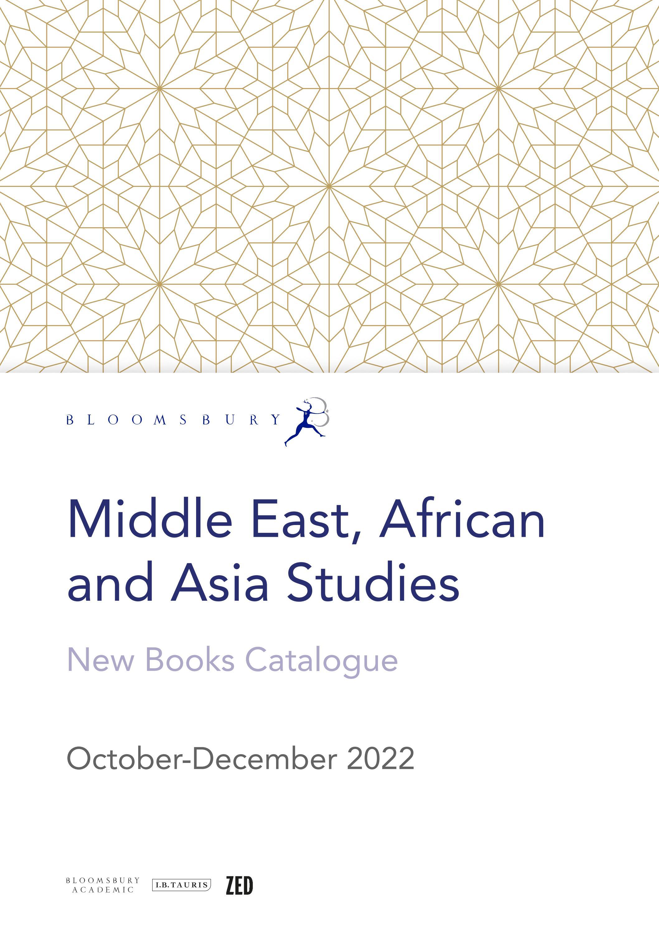 Middle East, African and Asia Studies New Books Catalogue October