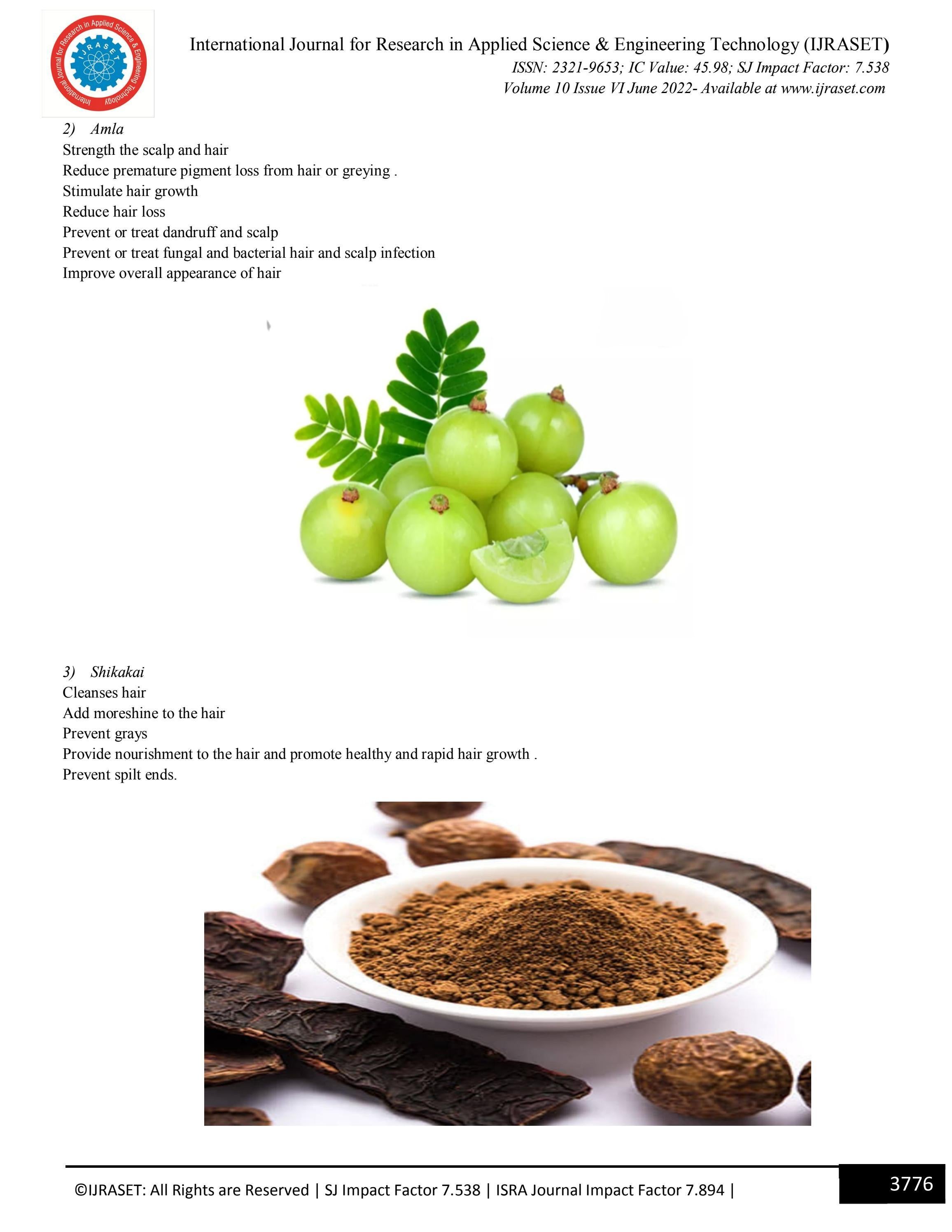 “Formulation and Evaluation of Herbal Shampoo” by IJRASET Issuu