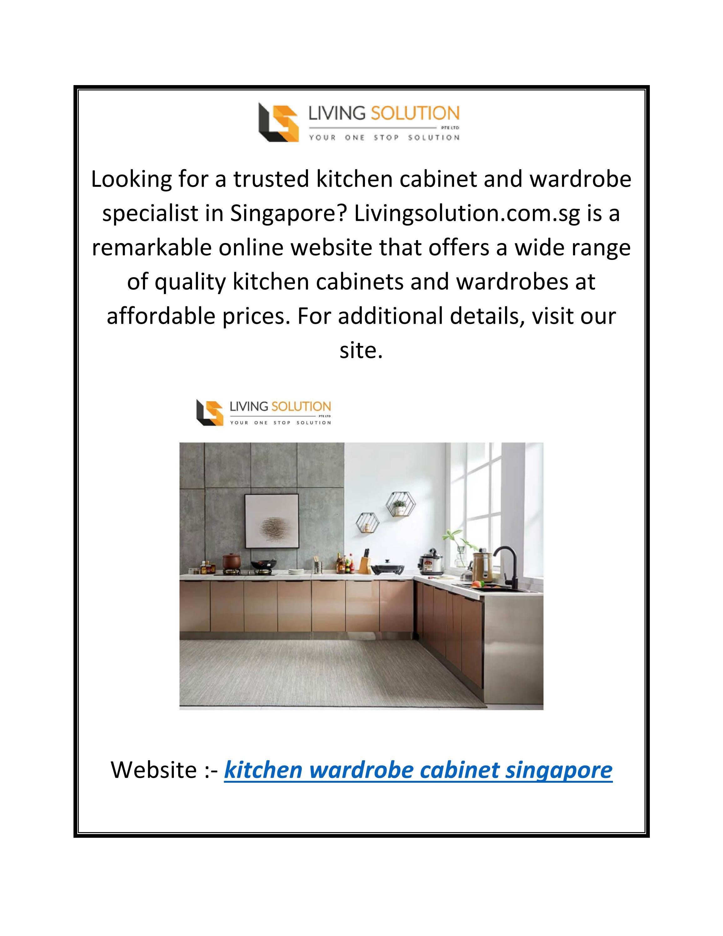 Kitchen Wardrobe Singapore by Living