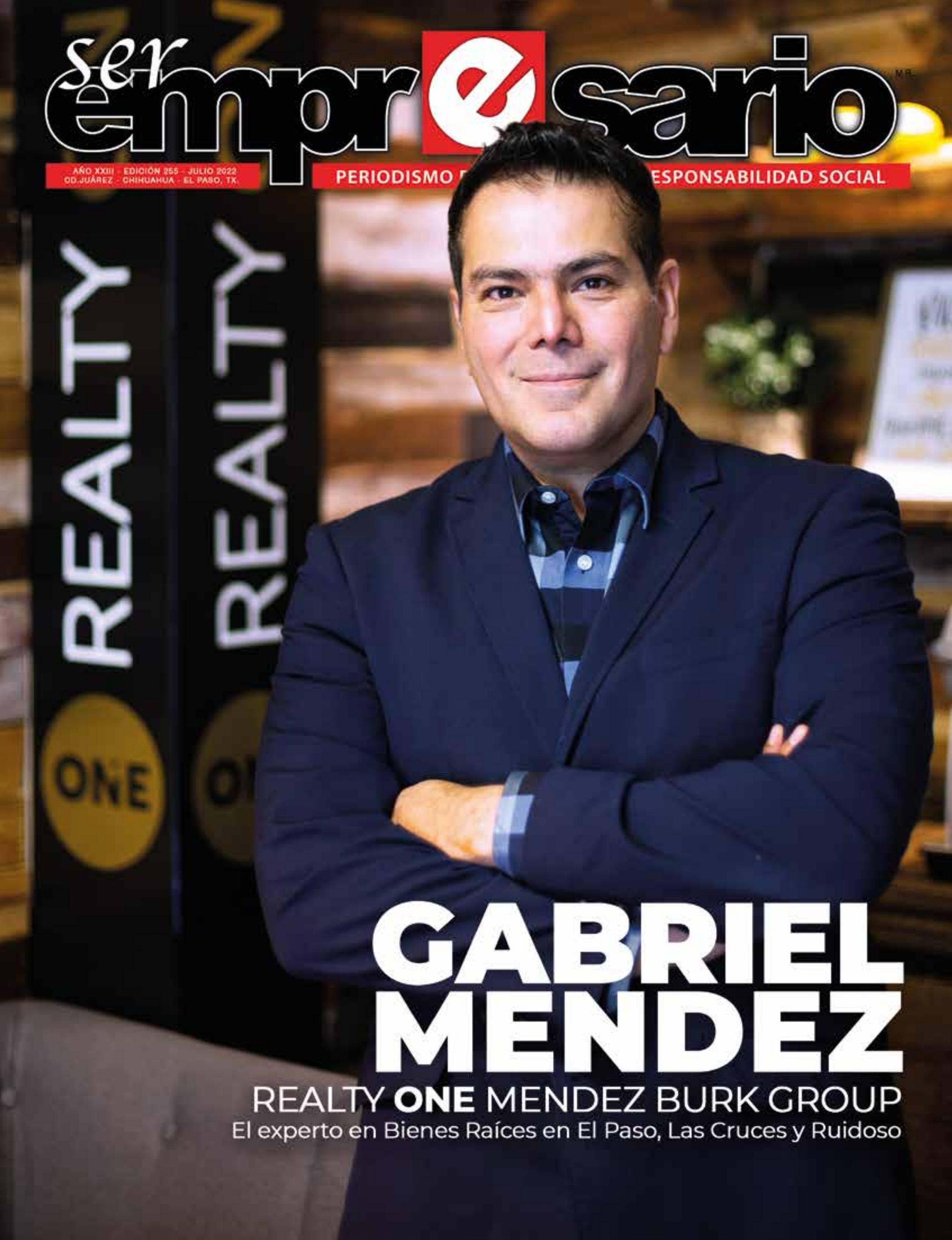 Revista Ser Empresario Edición Esp. Julio 2022 Portada Gabriel Mendez