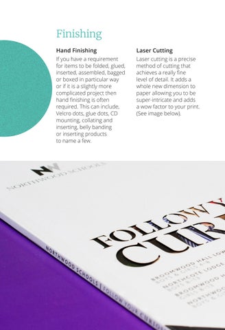 TGDH 灯饰目录 · Lifting the Lid on Print Finishing 第 12 页
