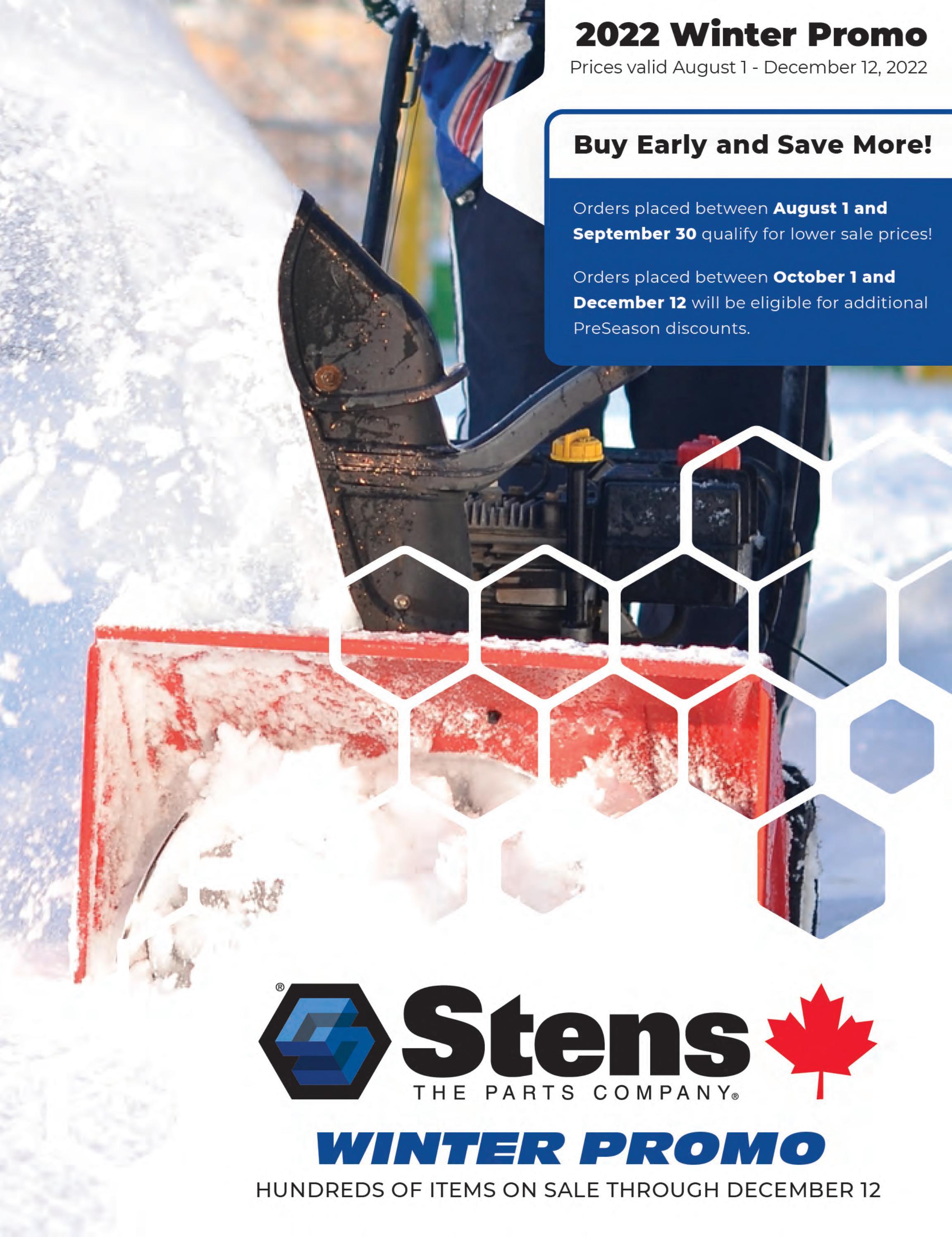 Stens Canada 2022 Winter Promo by Arrowhead Engineered Products Issuu