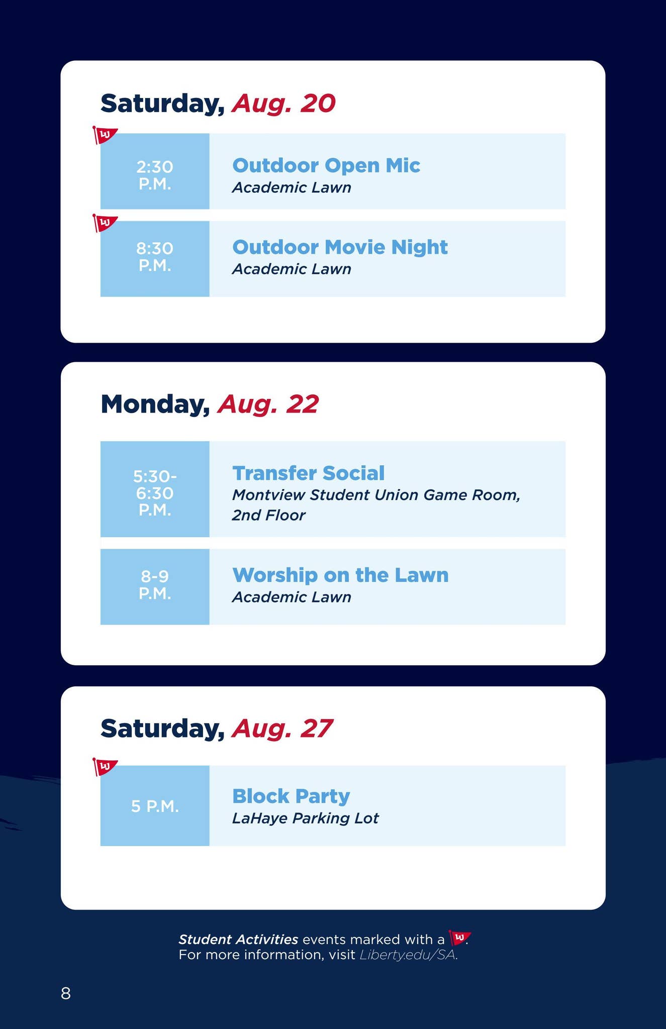 1303234_CASAS_WW - Schedule Version 2(Fall 2022) by Liberty University