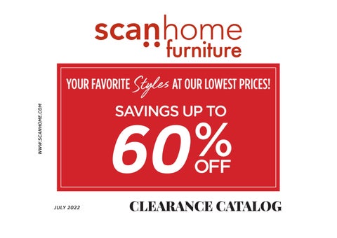 Scan Home Furniture Clearance Catalog by scanhomeak - Issuu