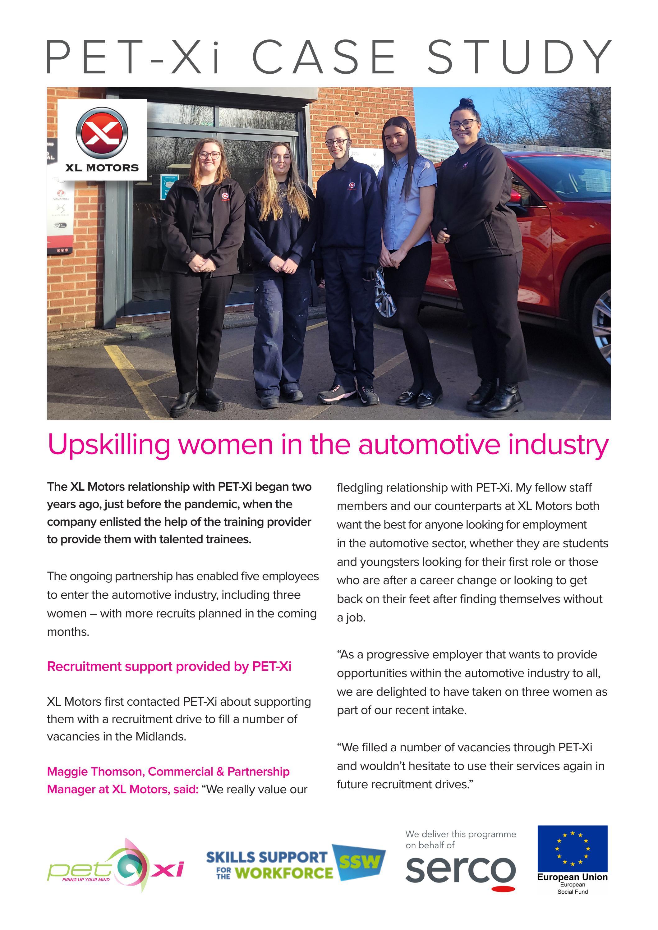 Case Study XL Motors by PETXi Training Issuu