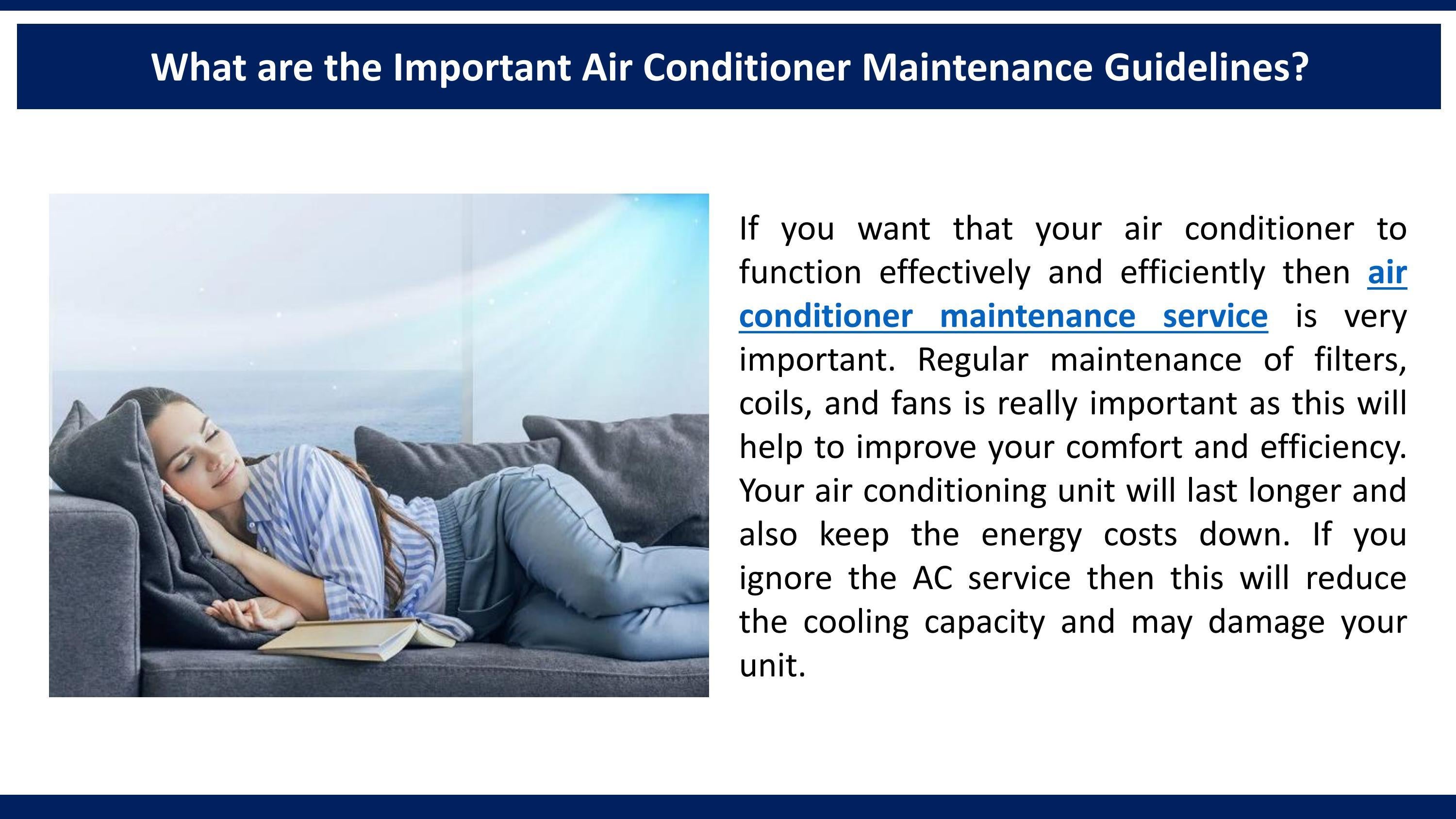 What are the Important Air Conditioner Maintenance Guidelines? by