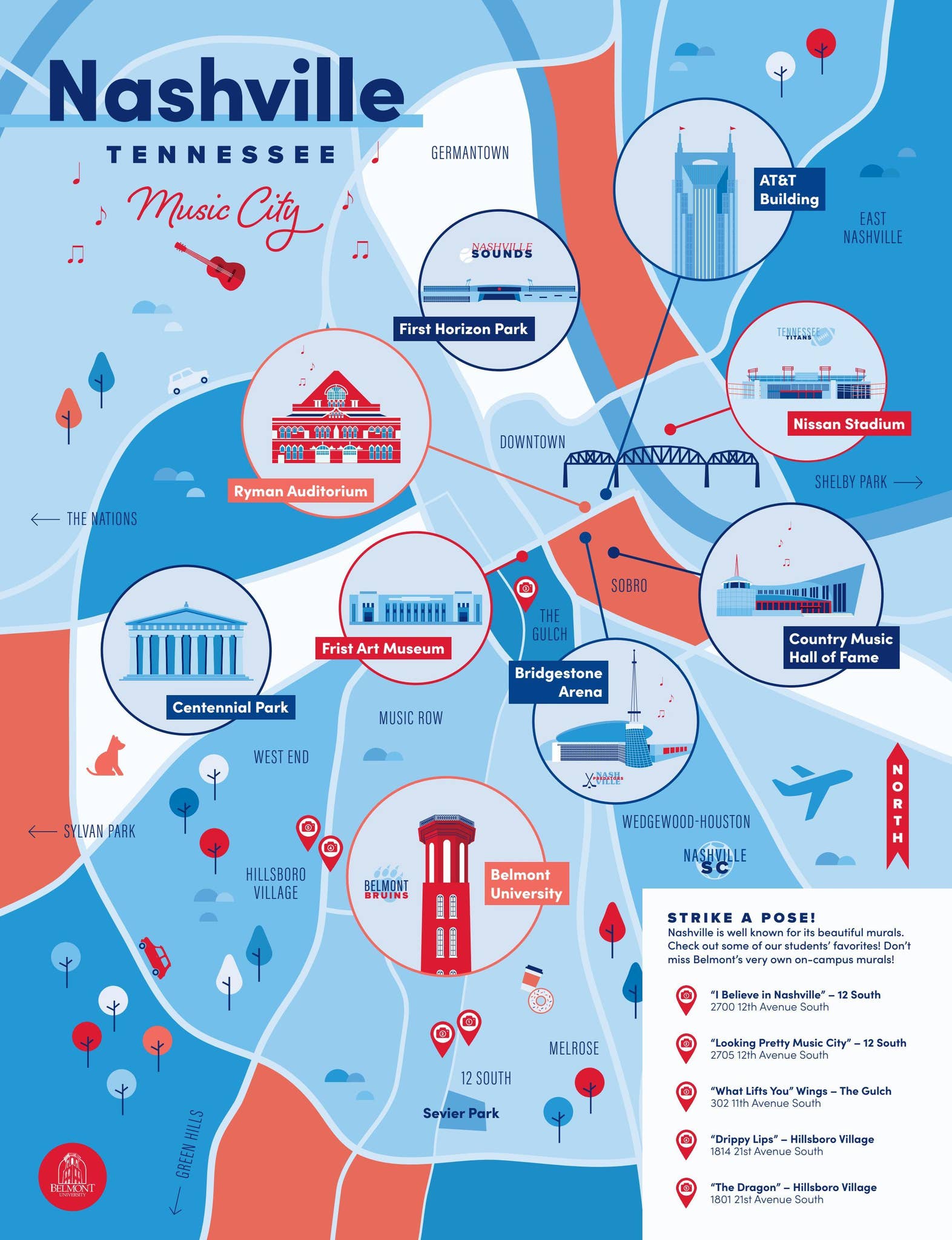 Senior Viewbook 2022 - Nashville Area Map by Belmont University - Issuu, image size:1572x2048