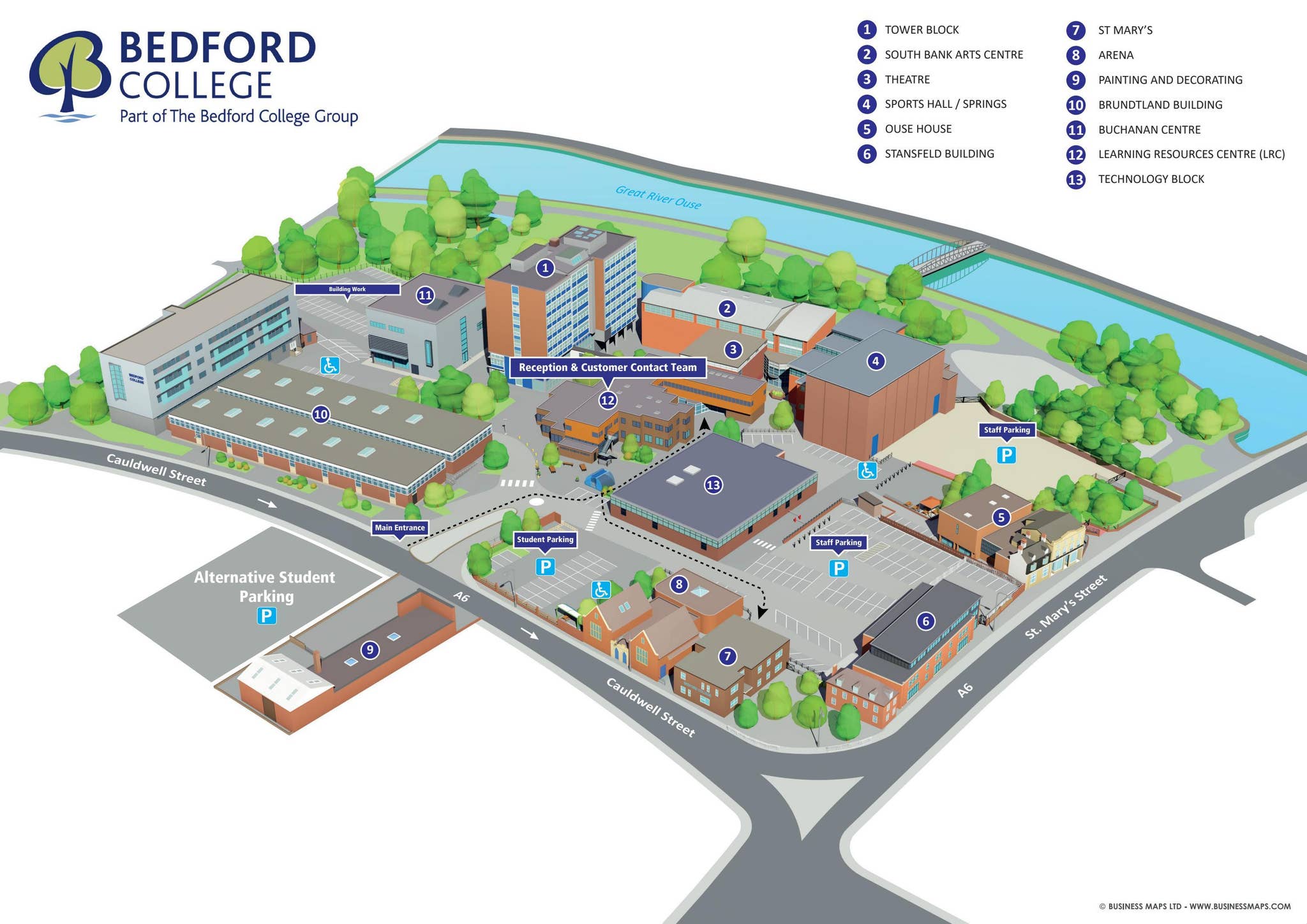 cauldwell-street-campus-map-by-the-bedford-college-group-issuu