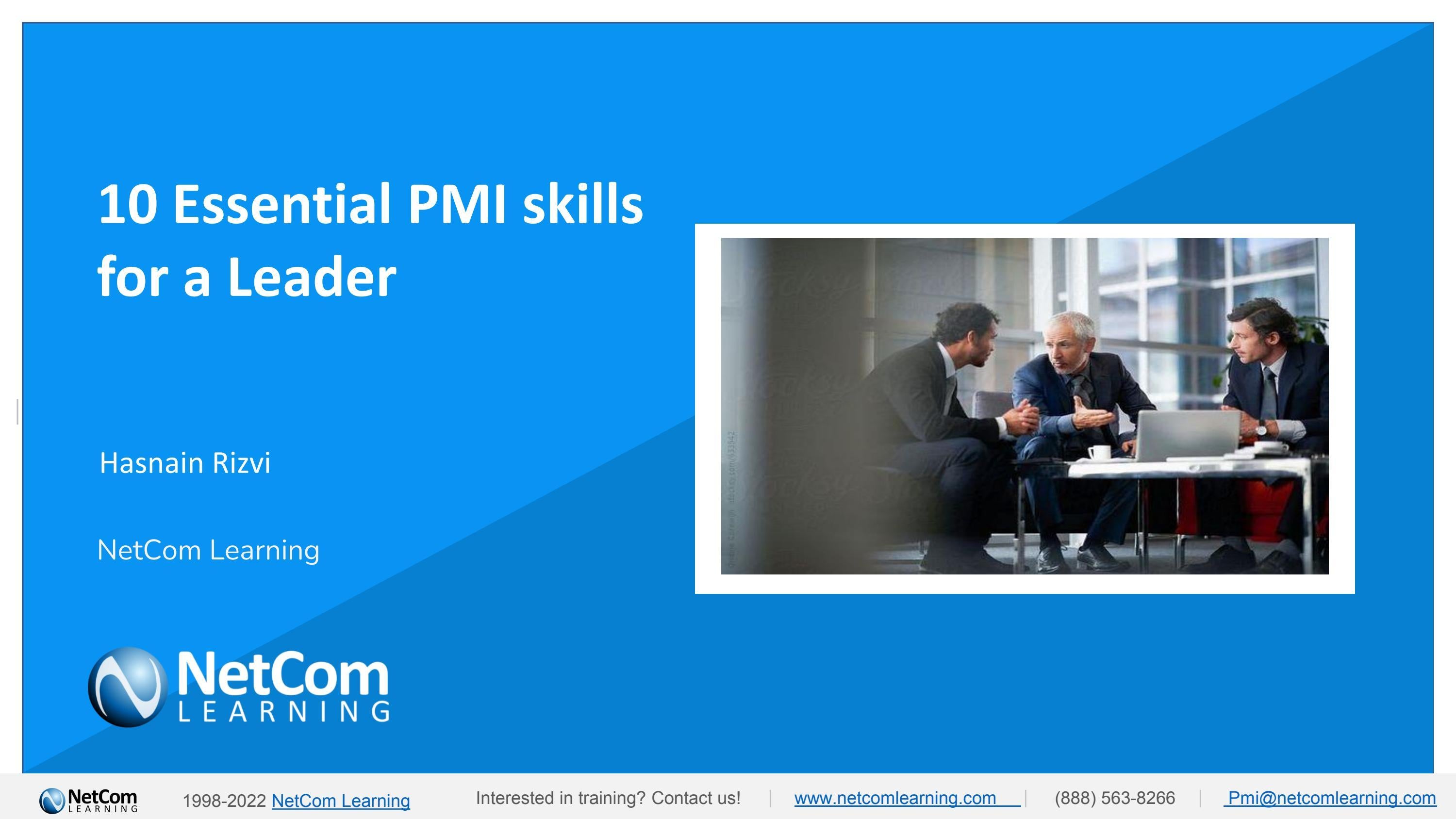 10 Essential PMI skills for a Leader by Learning Issuu