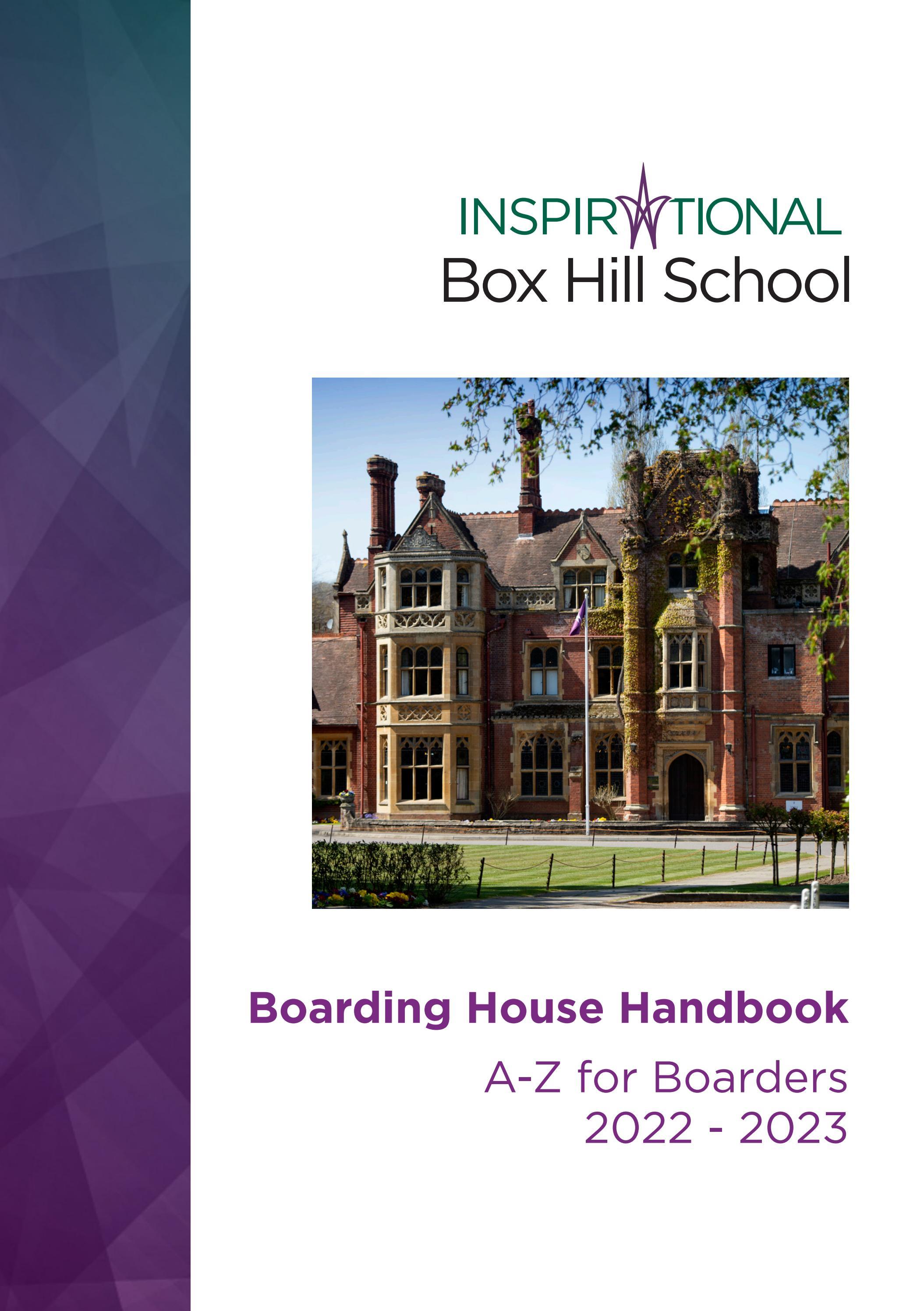 Box Hill School Boarding House Handbook By Box Hill School Issuu