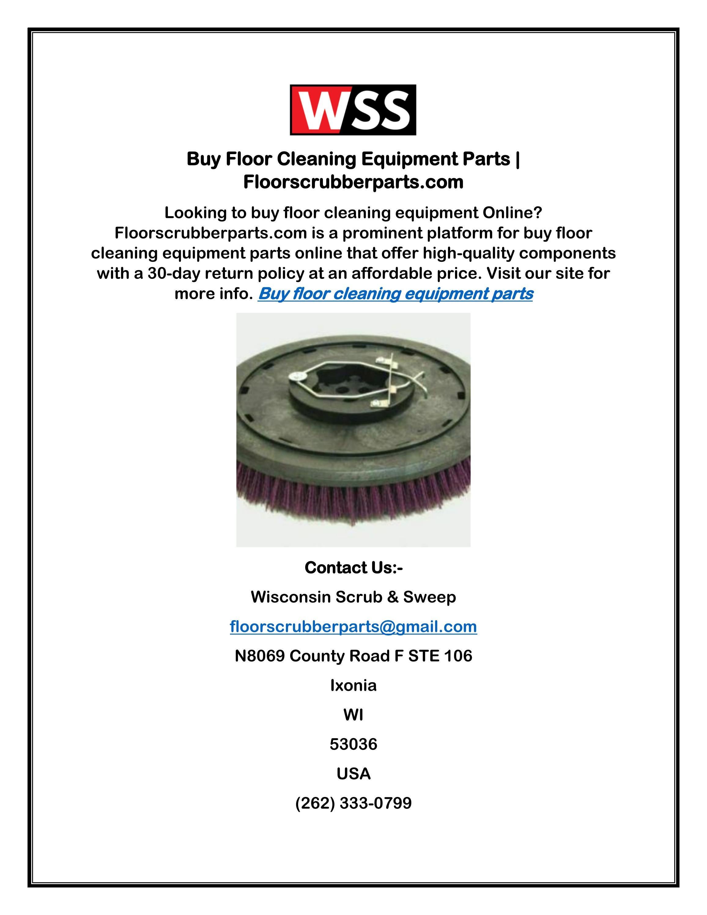 Buy Floor Cleaning Equipment Parts by