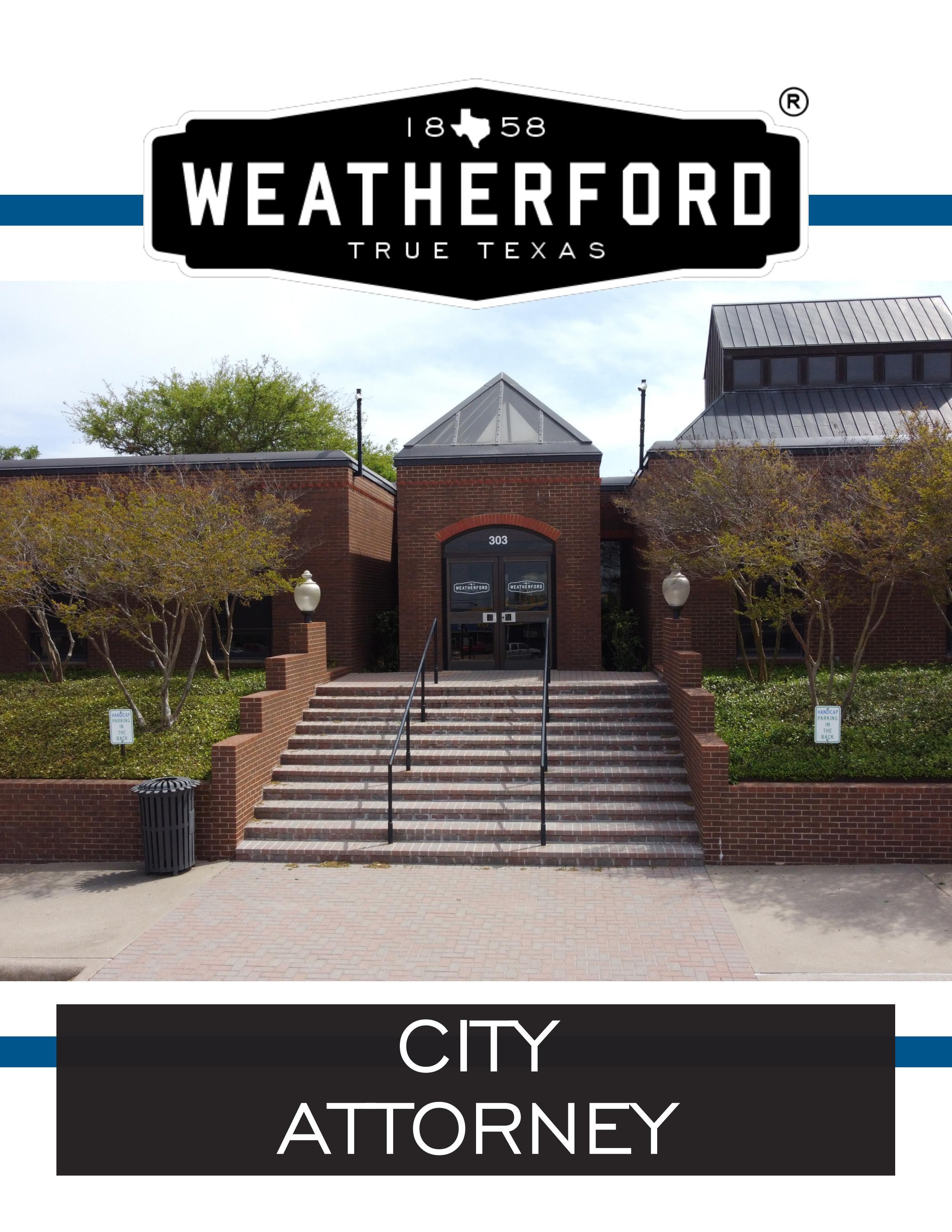 City Attorney job posting for the City of Weatherford, TX by City of