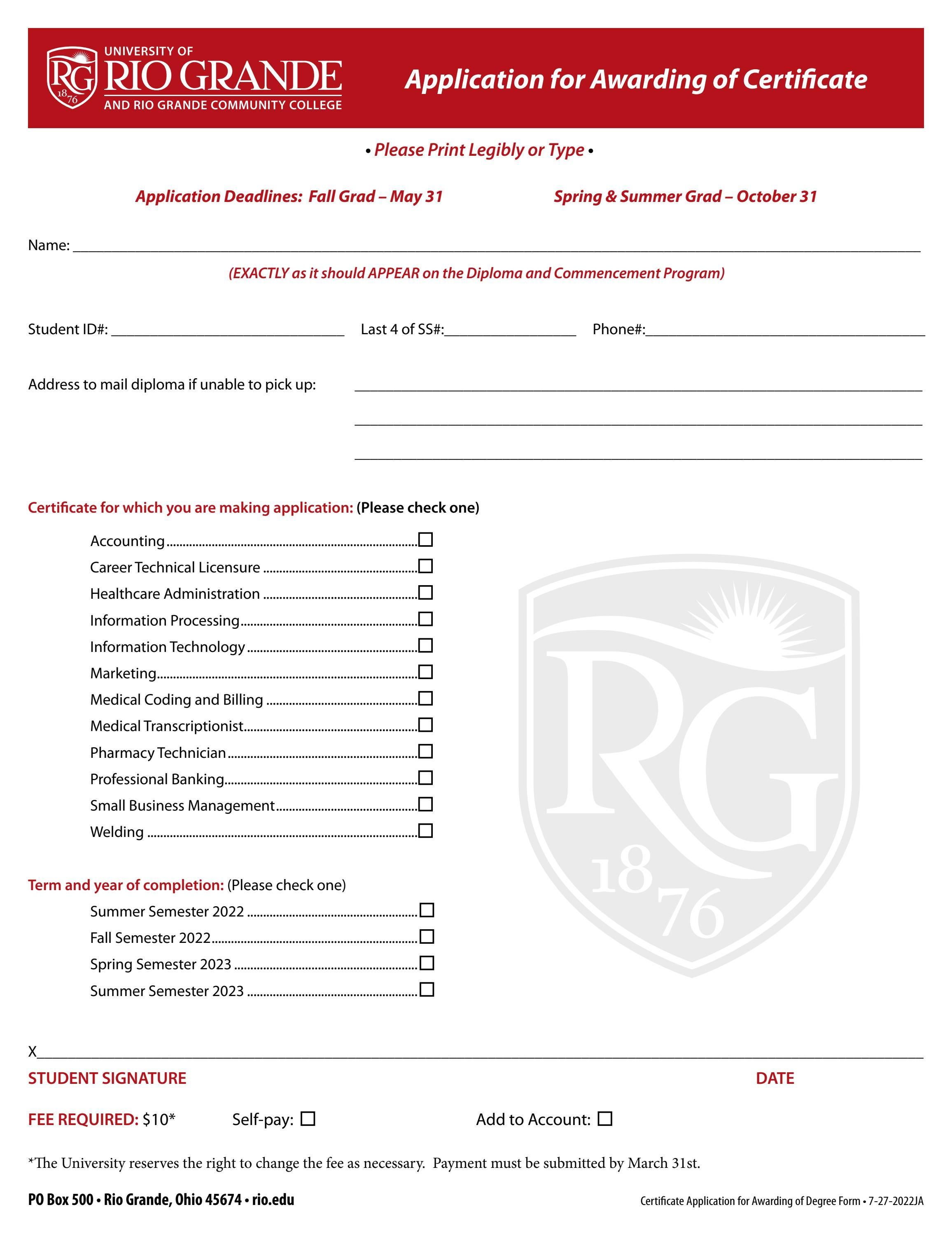 Application for Awarding of Certificate by uriogrande Issuu