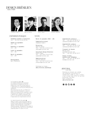 Artcurial 家具目录 · Design Brésilien 第 5 页