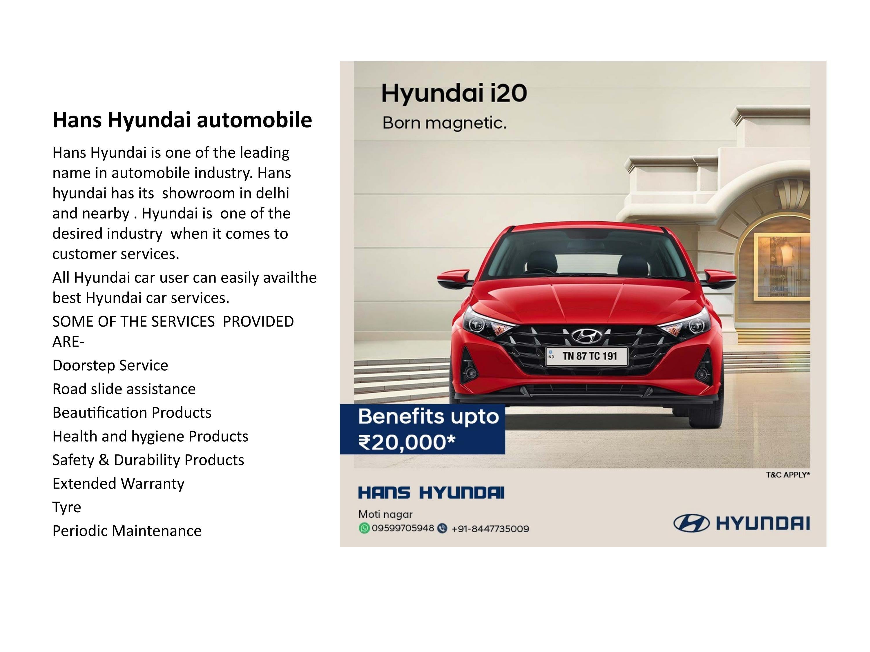 Hans hyundai Automobile dealer in Delhi by Hans_Hyundai Issuu
