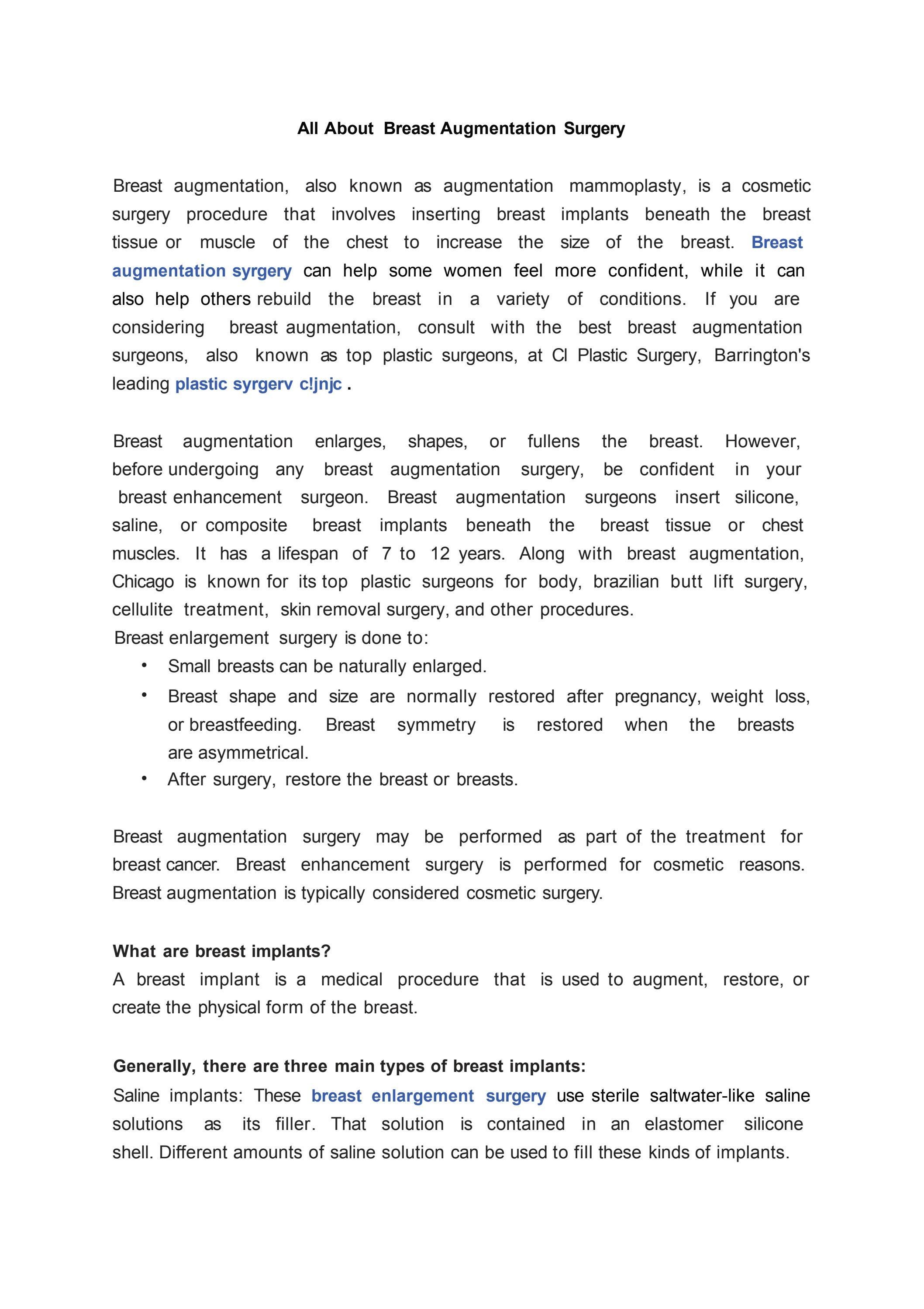 All About Breast Augmentation Surgery By Ciplastic Surgery Issuu All About Breast Augmentation Surgery By Ciplastic Surgery Issuu