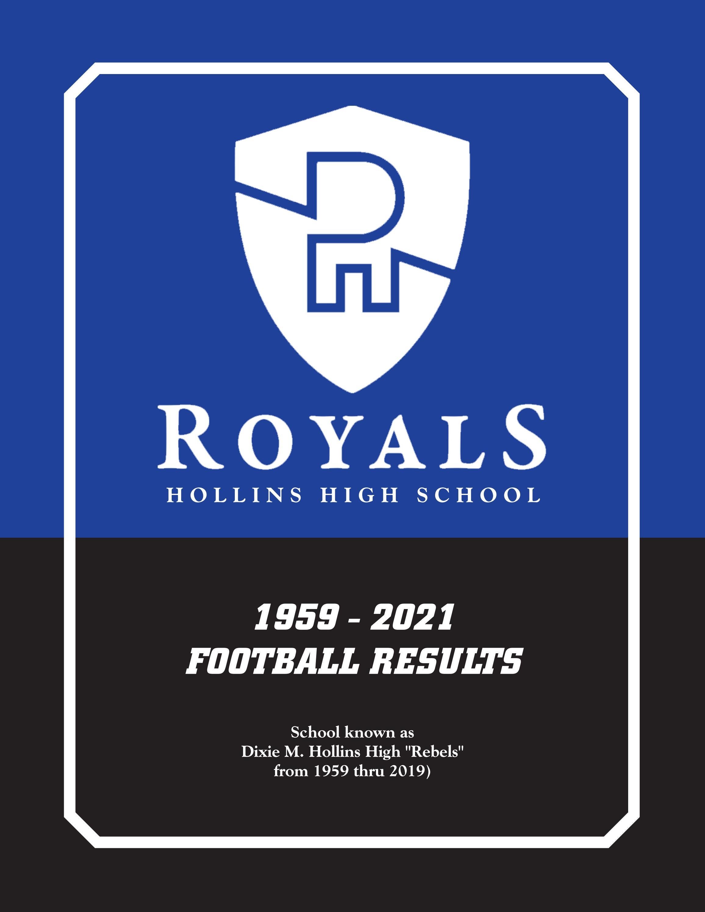 Dixie Hollins High School 1959 2021 Football Results By Wayne Koehler 