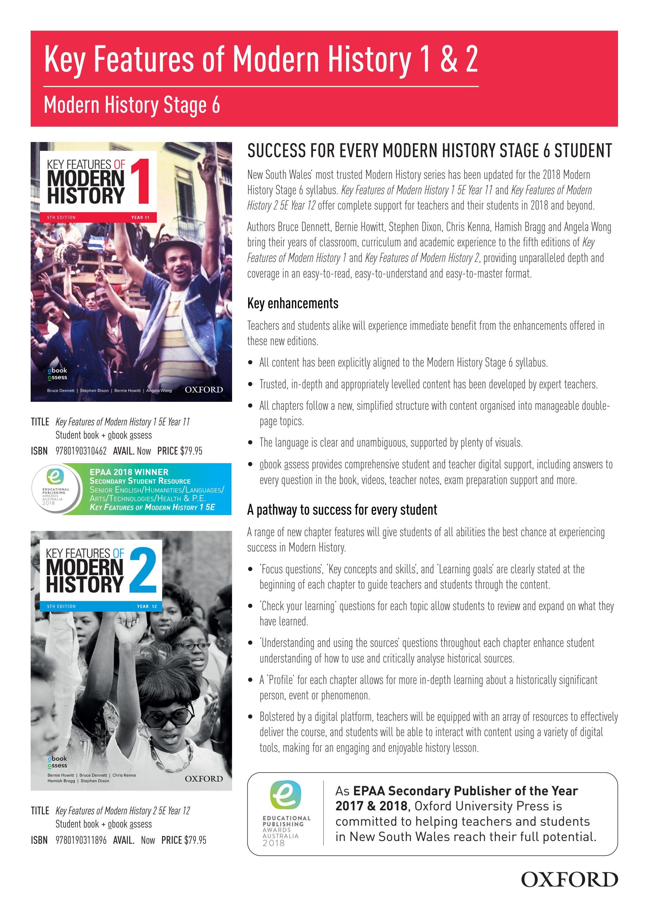 Key Features of Modern History Brochure by OUPANZ Issuu