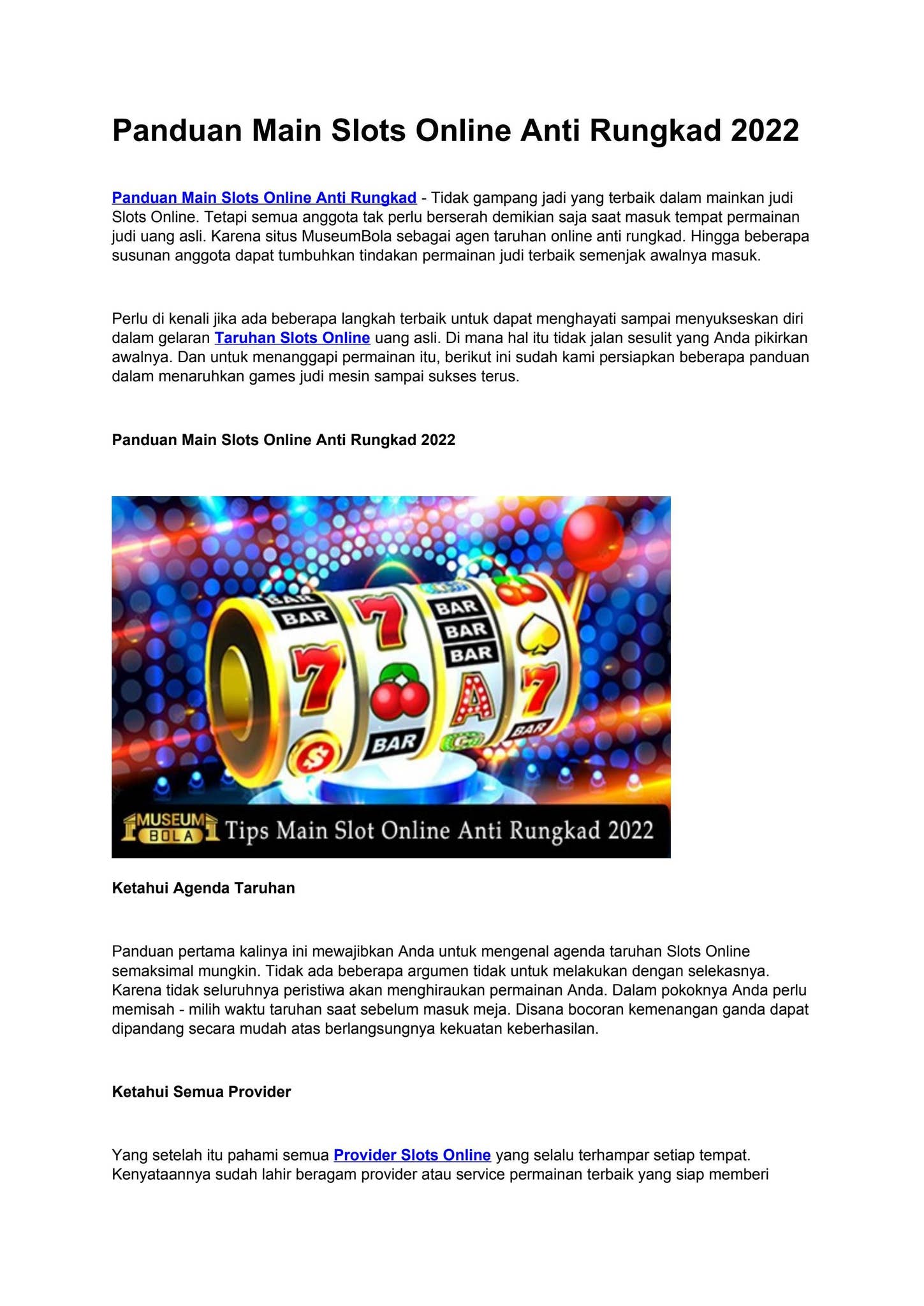 slot online anti rungkad