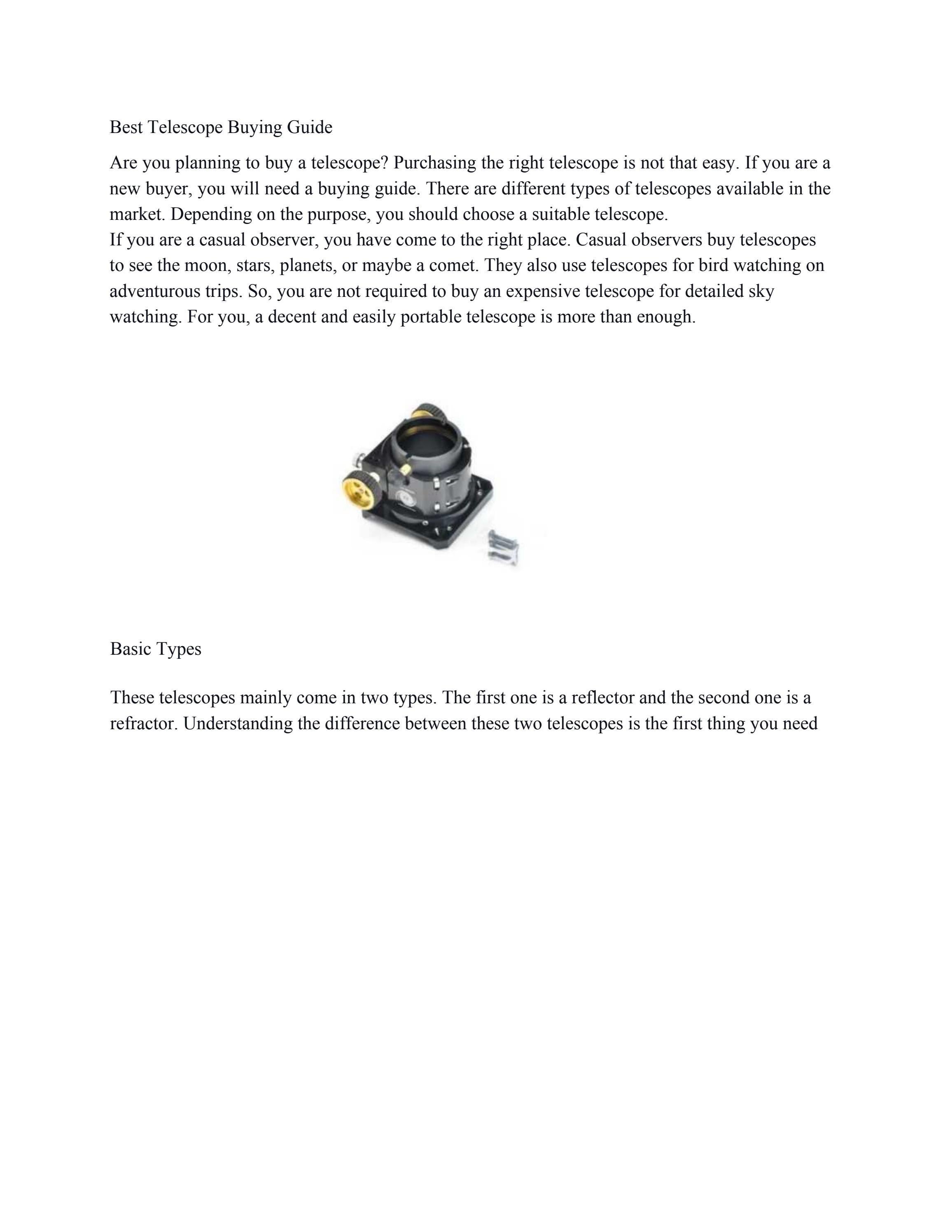 Besttelescopebuyingguide by Clarity Scopes Issuu