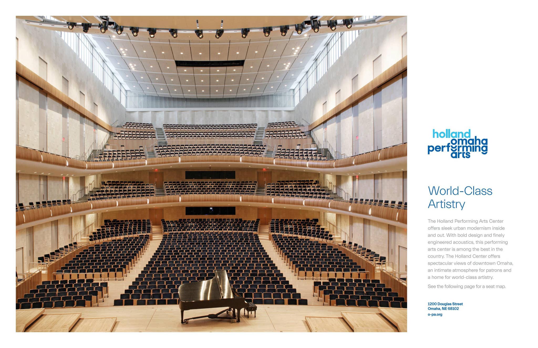 Holland Performing Arts Center Seat Map by Omaha Performing Arts - Issuu