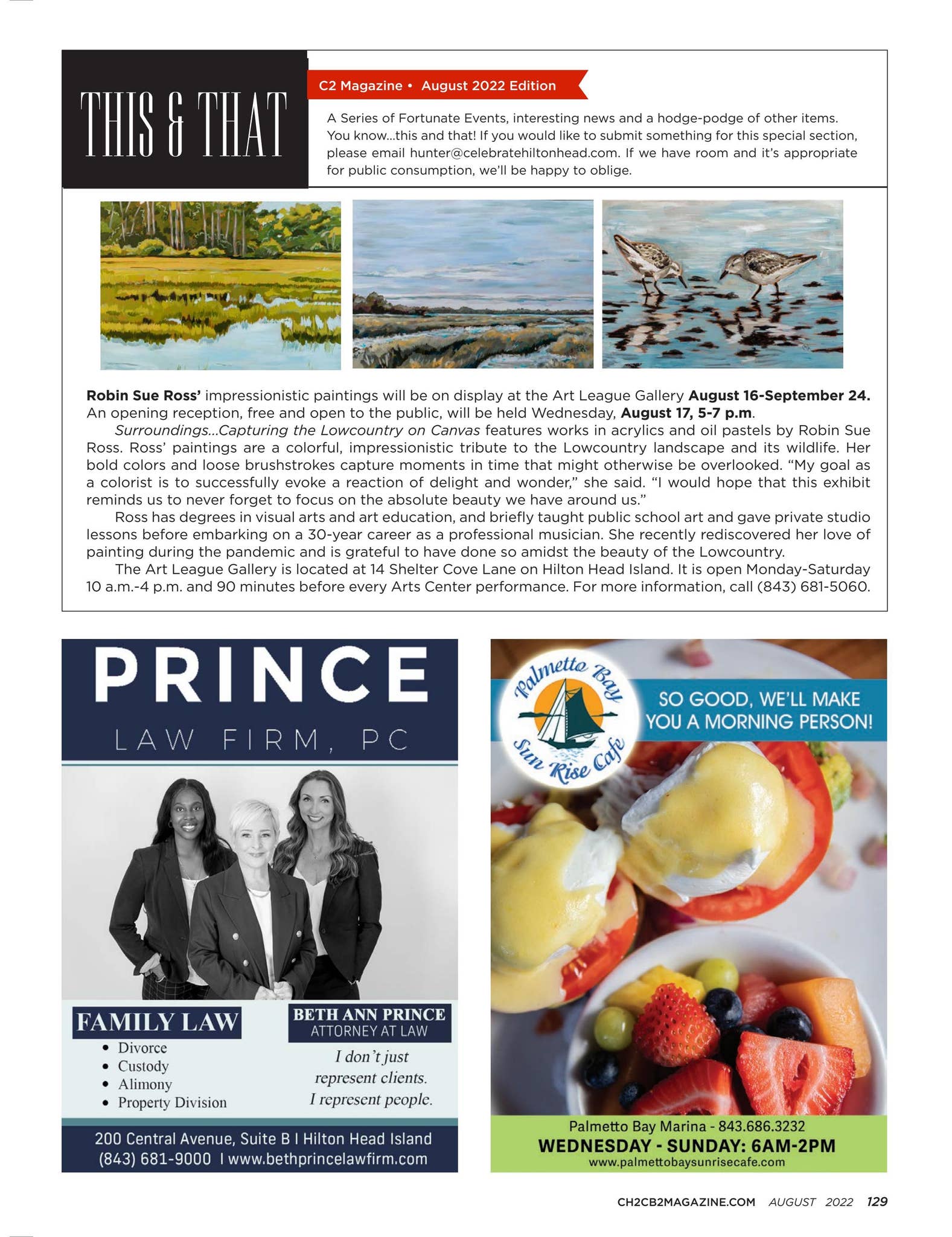 CH2 Magazine: August 2022 by CH2/ CB2 : Celebrate Hilton Head ...