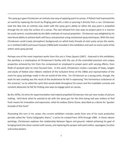 LewAllen Galleries 灯饰目录 · Dan Christensen: The Painter's Painter 第 6 页