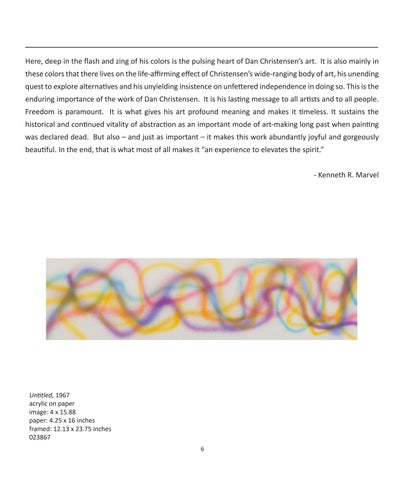 LewAllen Galleries 灯饰目录 · Dan Christensen: The Painter's Painter 第 8 页