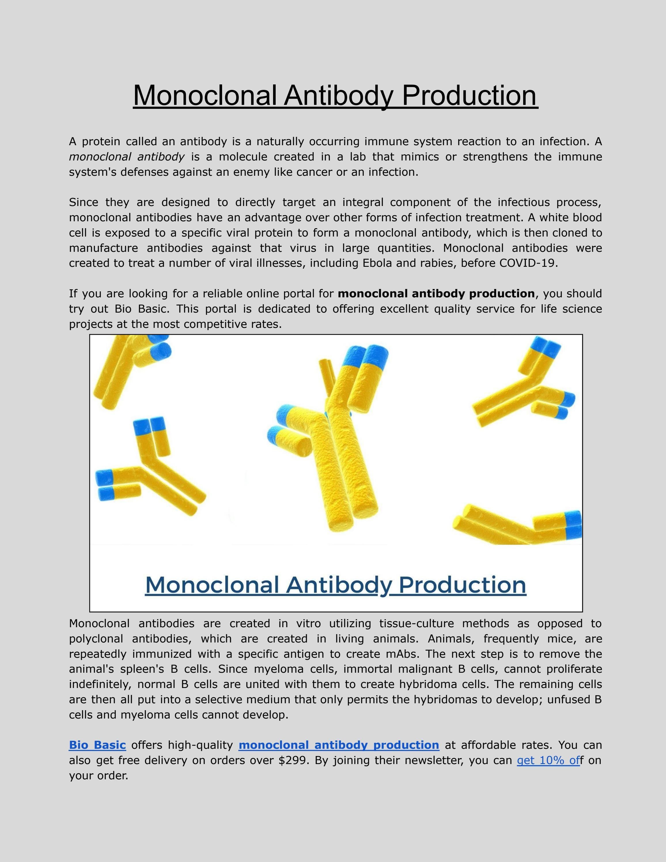 Monoclonal Antibody Production by Henry Joseph Issuu