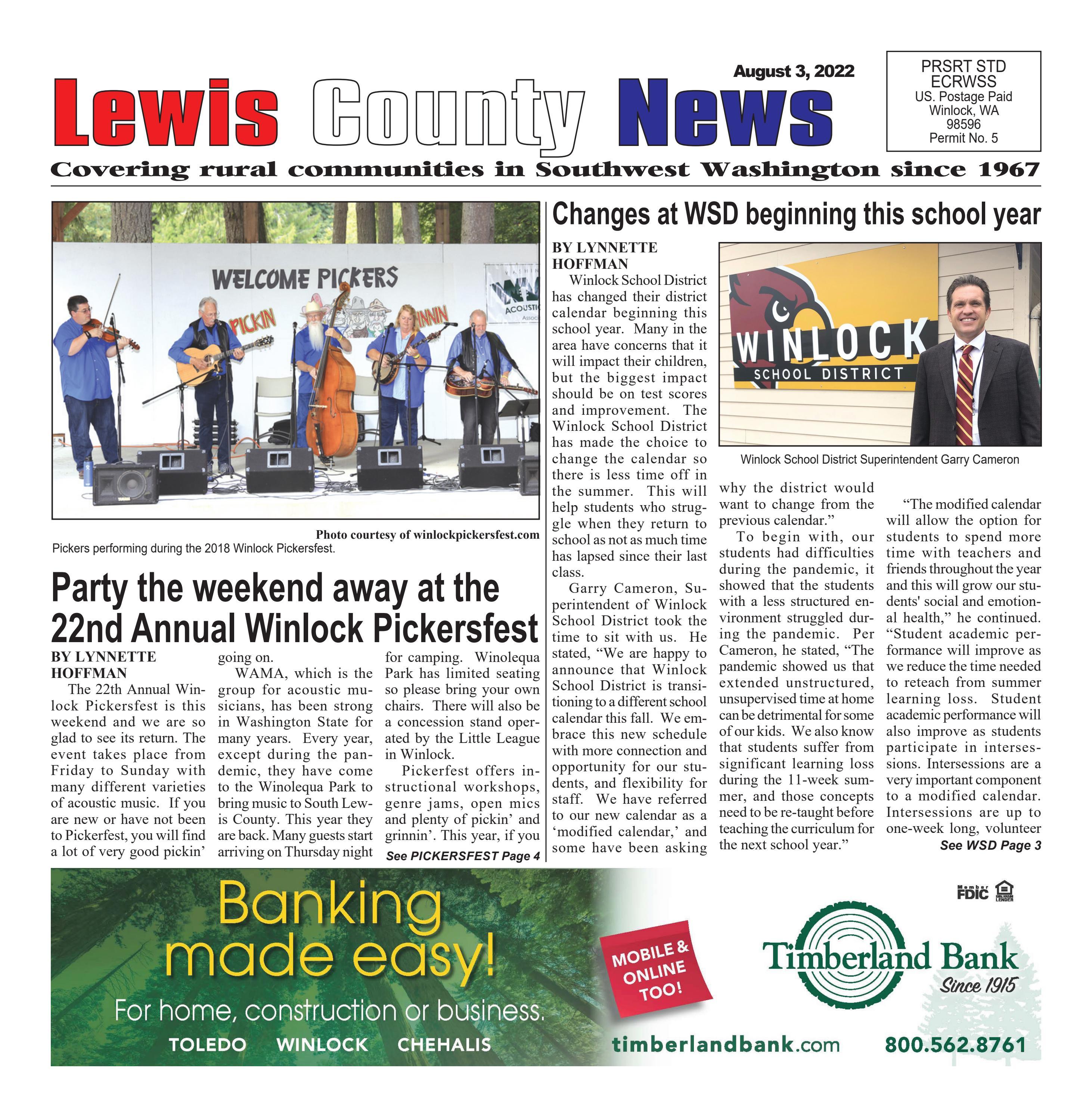 Lewis County News August 3, 2022 by flannerypubs - Issuu