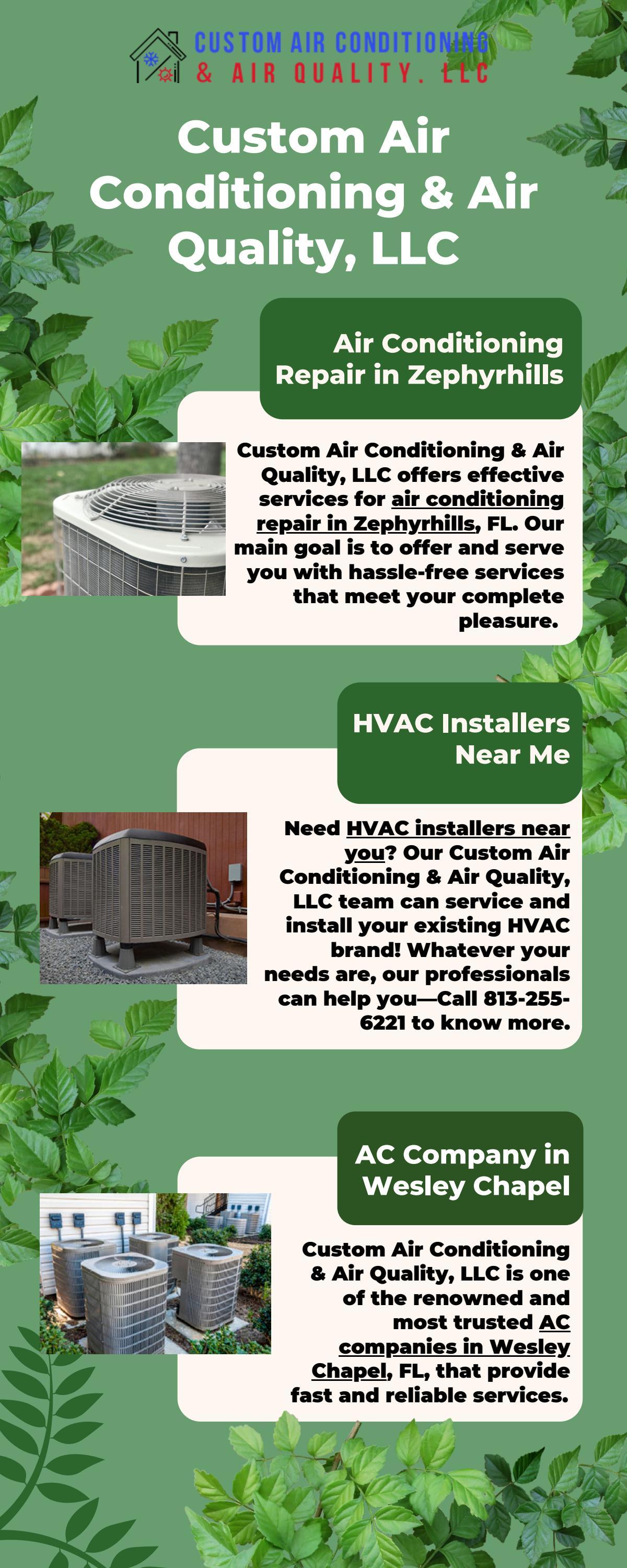 AC Company in Wesley Chapel by Custom Air Conditioning & Air Quality