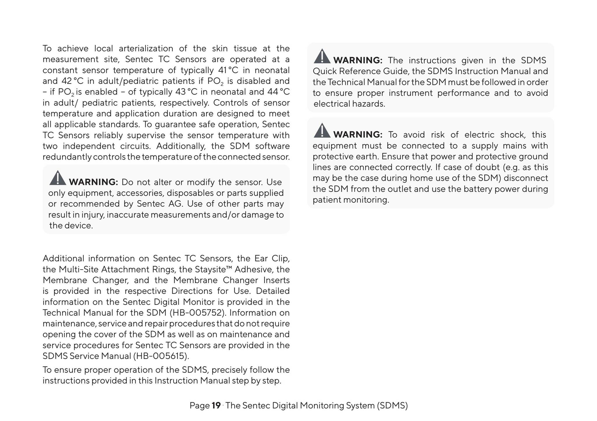 Sentec Digital Monitoring System Instruction Manual Software version SW ...