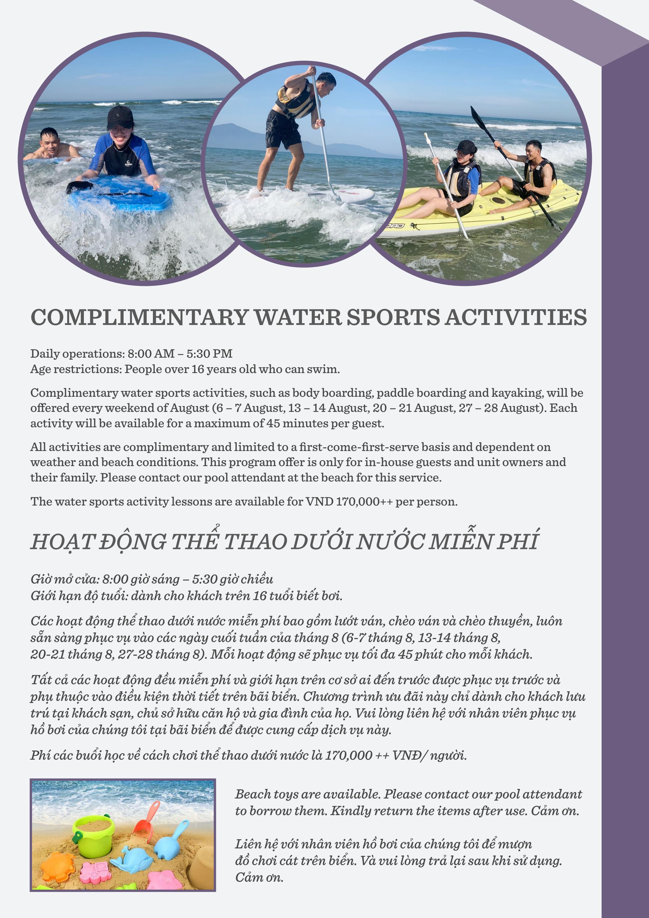 Water sports activities poster by hyattregencydanangresortandspa Issuu