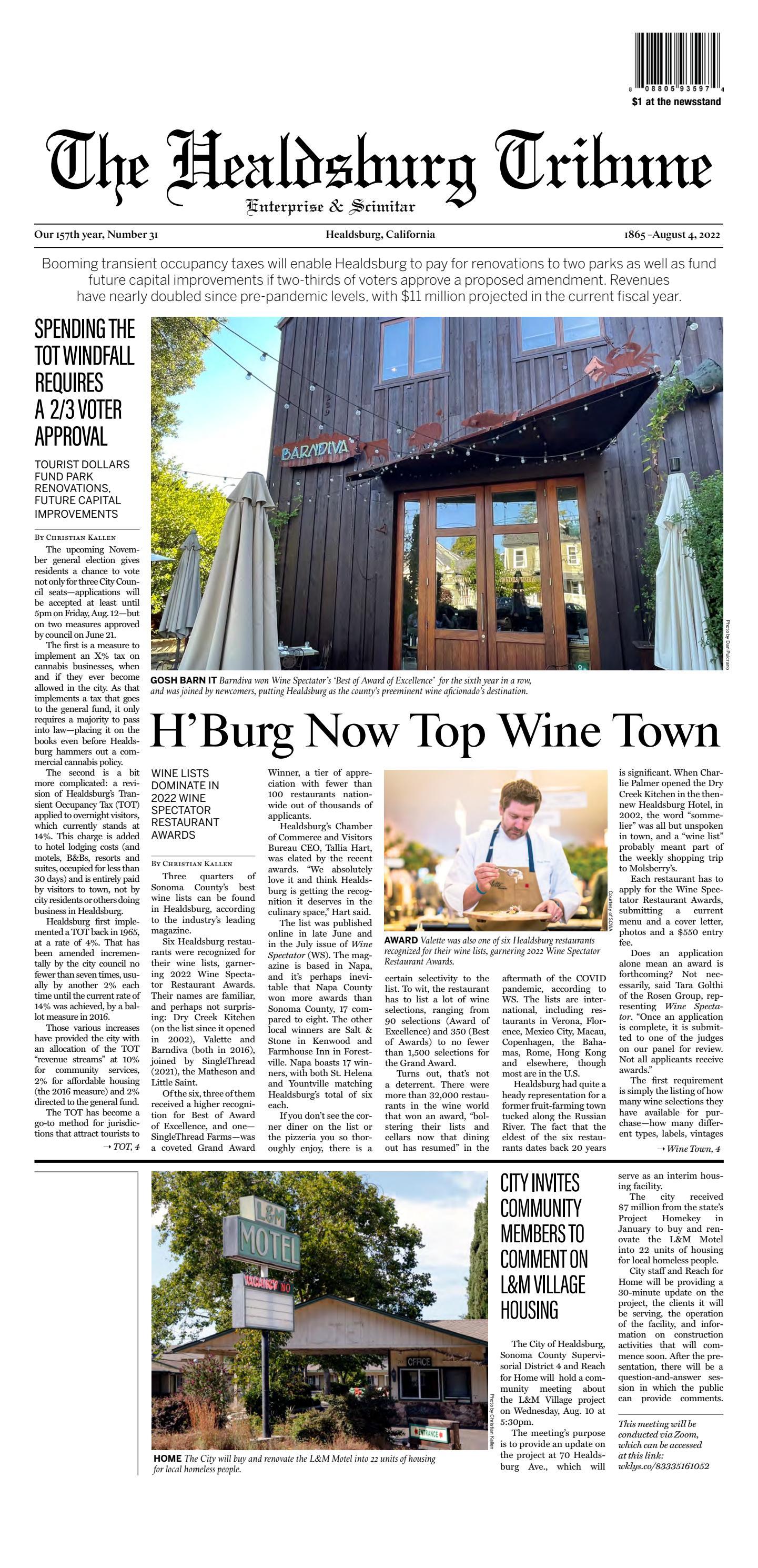 The Healdsburg Tribune 8-4-2022 by Weeklys - Issuu