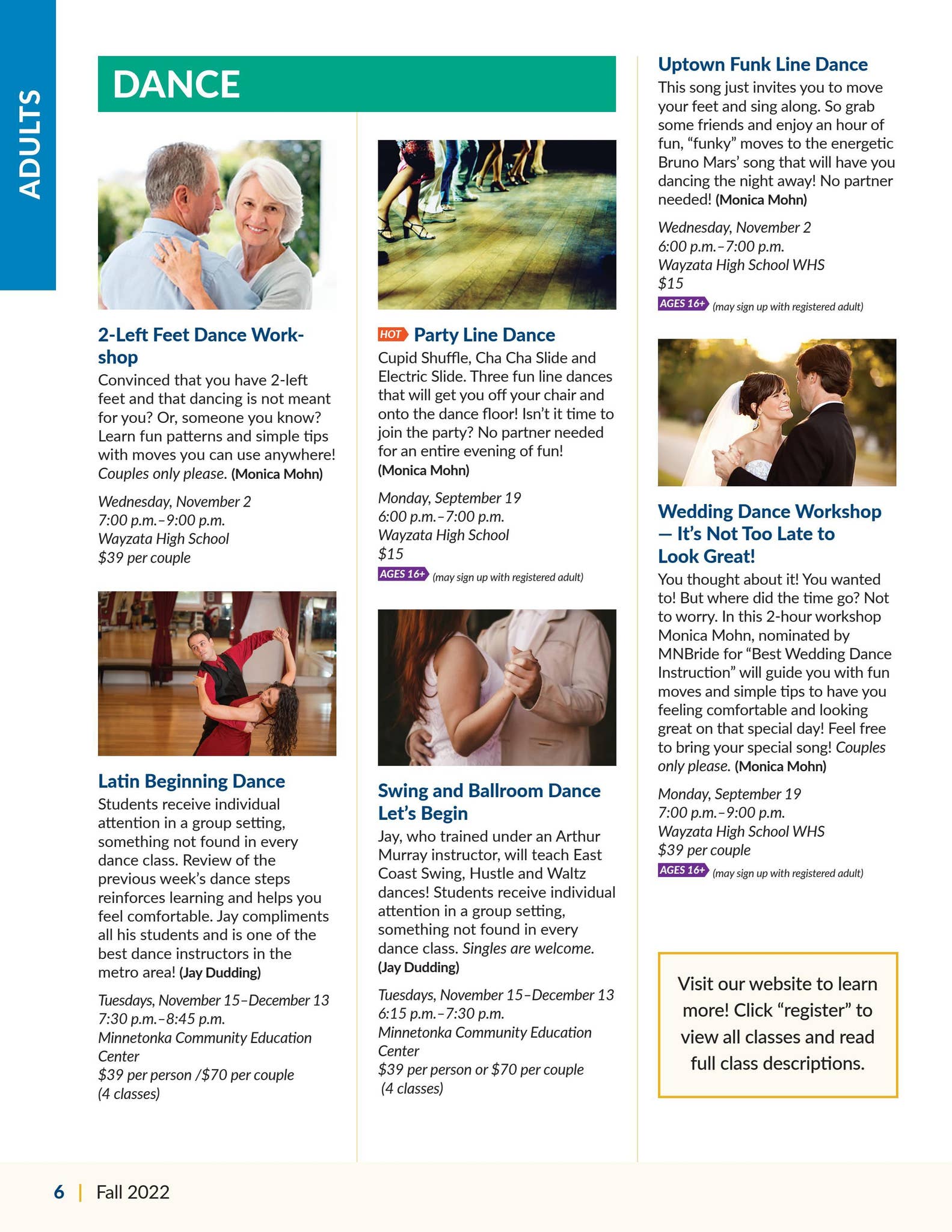 2022 Community Ed Fall Catalog by Wayzata Public Schools Issuu