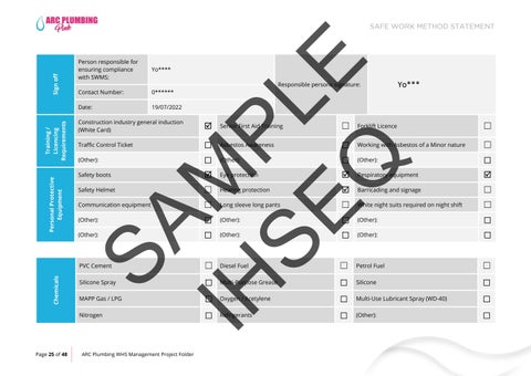 WHS Management Project Folder - Sample File by ihseq - Issuu