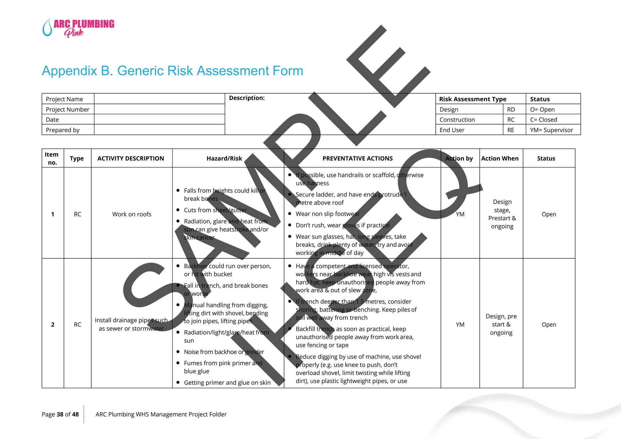 WHS Management Project Folder - Sample File by ihseq - Issuu