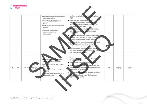 WHS Management Project Folder - Sample File by ihseq - Issuu