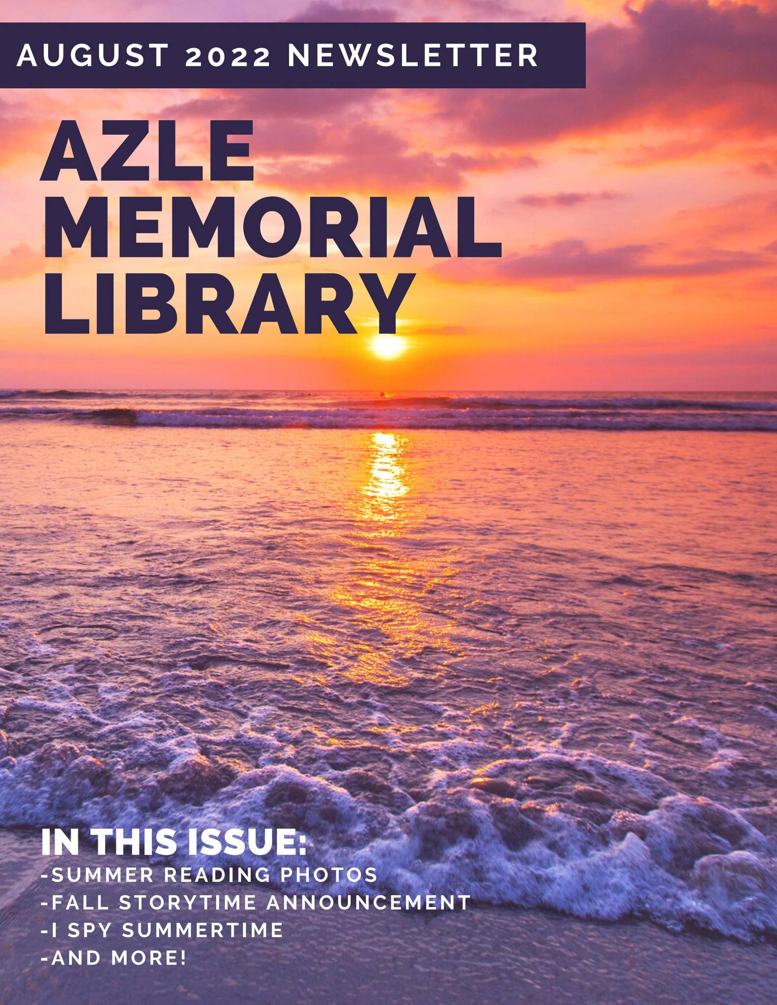 Azle Memorial Library August 2022 Newsletter by City of Azle Issuu