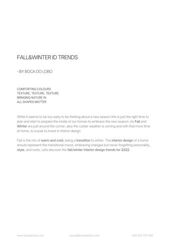 Fall × 冬季 室内 Design Trends 第 2 页