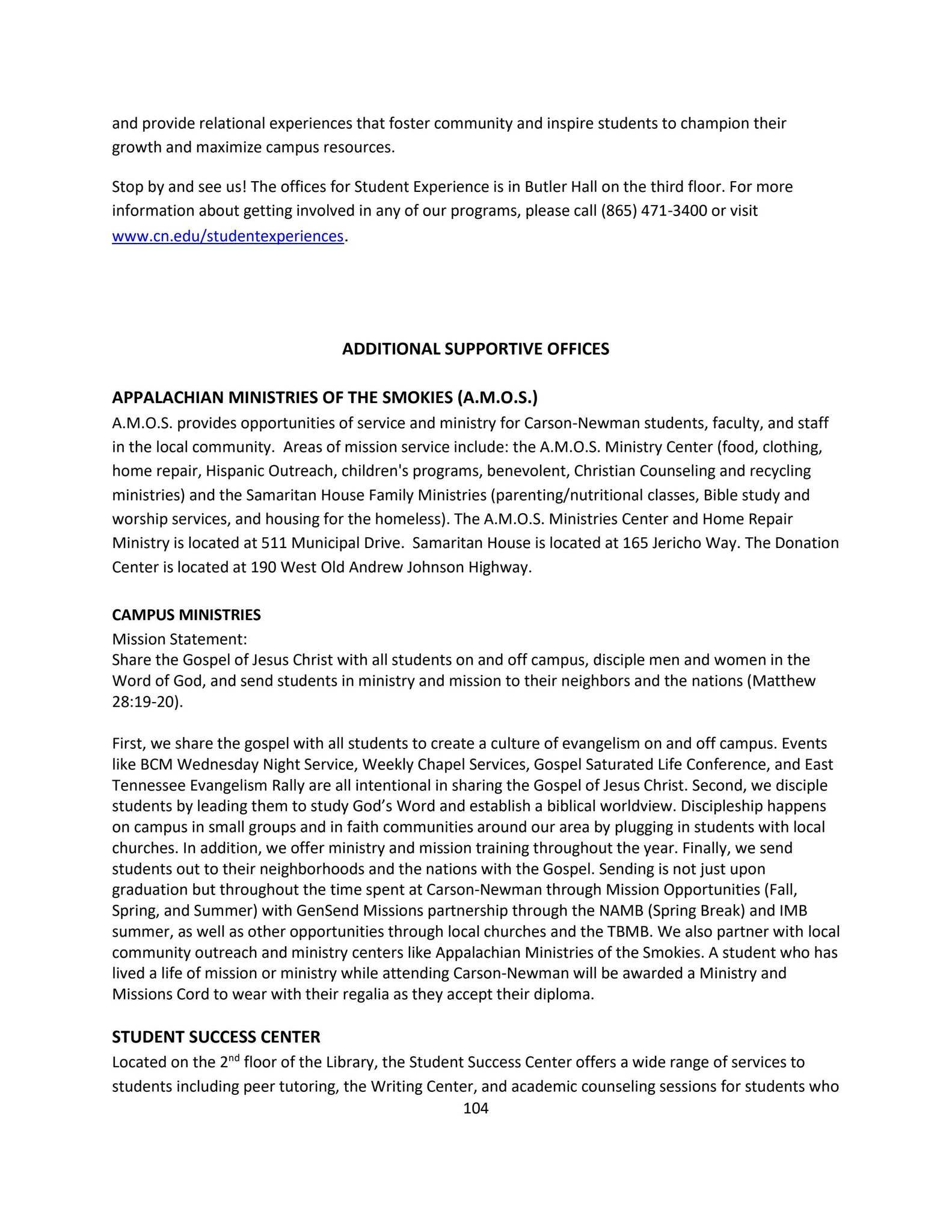 2223 Eagle Student Handbook for Undergraduate and Graduate Students by