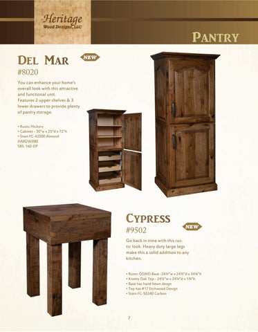 E & G Amish Furniture 家具目录 · 2022 Heritage 实木 Designs - E&G Amish 家具 第 7 页