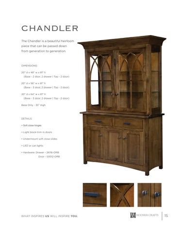 E & G Amish Furniture 家具目录 · 2022 Hoosier Craft - E&G Amish 家具 第 12 页