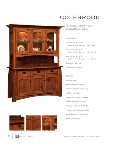 E & G Amish Furniture 家具目录 · 2022 Hoosier Craft - E&G Amish 家具 第 15 页