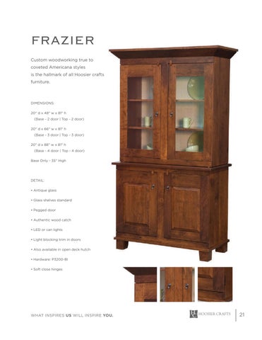 E & G Amish Furniture 家具目录 · 2022 Hoosier Craft - E&G Amish 家具 第 18 页