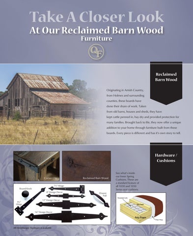 E & G Amish Furniture 家具目录 · 2022 Quality Fabrications - E&G Amish 家具 第 3 页