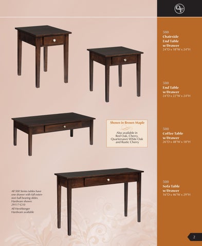 E & G Amish Furniture 家具目录 · 2022 Quality Fabrications - E&G Amish 家具 第 7 页