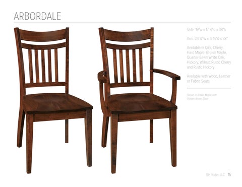 E & G Amish Furniture 家具目录 · 2022 RH Yoder - E&G Amish 家具 第 15 页